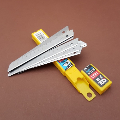 Запасные лезвия для нож для кожи Locking Craft Knife - 10 штук 60 градусов.