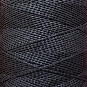 SLAM нитки для кожи. 30 м. 1.0 мм. NERO - черный.