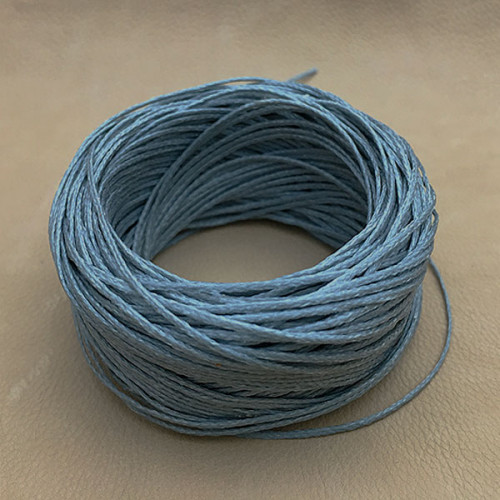Нитки для шитья кожи вощёные, плетёные URSA. Полиэстер 30 метров, толщина 1.0 Цвет - Серый.