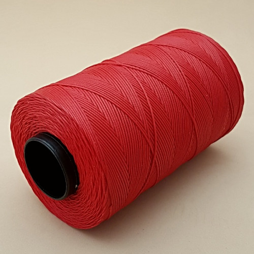 SLAM нитки для кожи. 30 м. 0.6 мм. Цвет - красный.