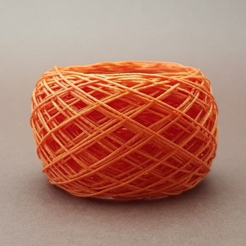SLAM нитки для кожи. 30 м. 0.6 мм. MANDARINO - оранжевый.