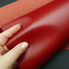 Кожа галантерейная теленок EFESTO красный, ДВОЁНЫЙ до 0.8 мм. отрез 21х80х28 см.